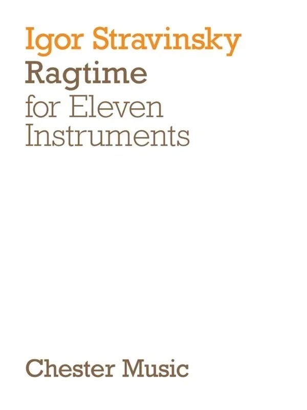 Stravinsky Ragtime 11 Inst.P/Score