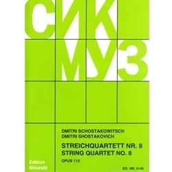 String Quartet No. 8, Op. 110 – Set of Parts
