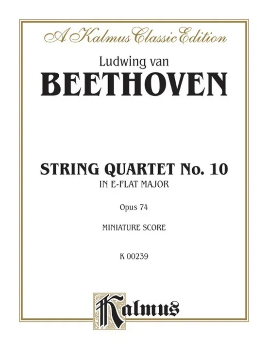 String Quartet Op 74 Orch Gr 3-4