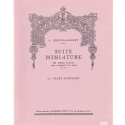 Suite Miniature, No. II: Chant D’Artisan – Clarinet and Piano