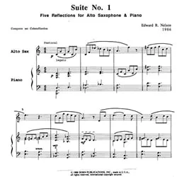 Suite No. 1 – Alto Saxophone and Piano