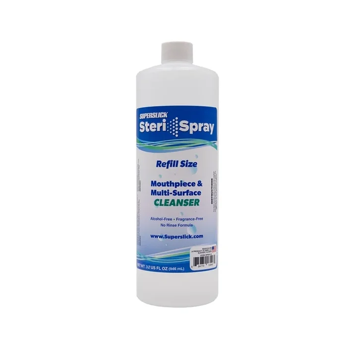 Superslick Steri-Spray Mouthpiece and Multi-Surface Cleanser, 32oz Refill