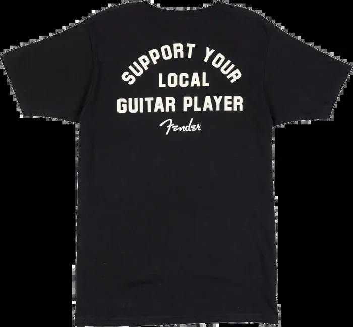 Support Your Local Guitar Player Tee, Black, XL