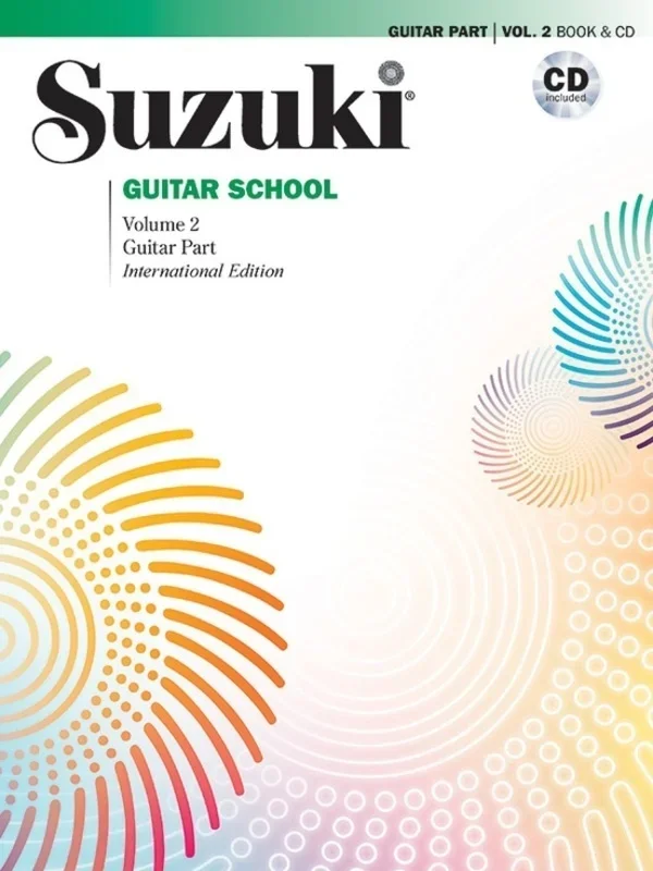Suzuki Guitar School Vol 2 Guitar Part Book/CD