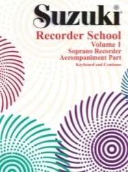 Suzuki Recorder School, Vol. 1 (Soprano) – Piano Accomp.