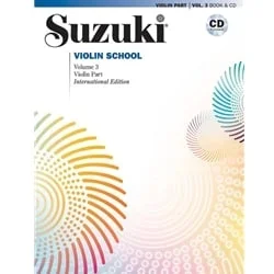 Suzuki Violin School, Volume 03 – Book with CD