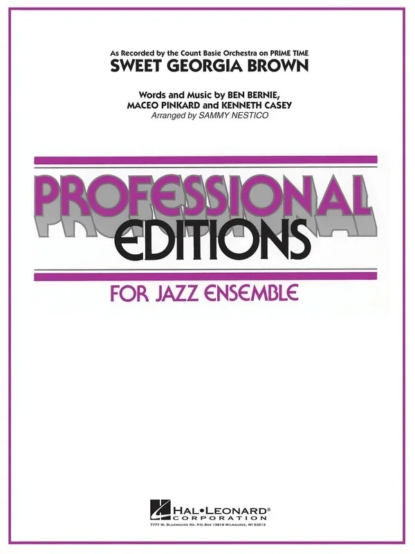 Sweet Georgia Brown Count Basie Ed Pe5 (Music Score/Parts)