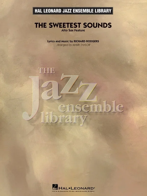 Sweetest Sounds Je4 Score/Parts Alto Sax Feature (Music Score/Parts)
