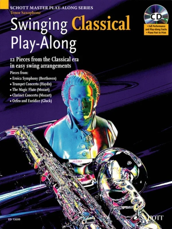 Swinging Classical Play Along Tenor Sax Book/CD Book