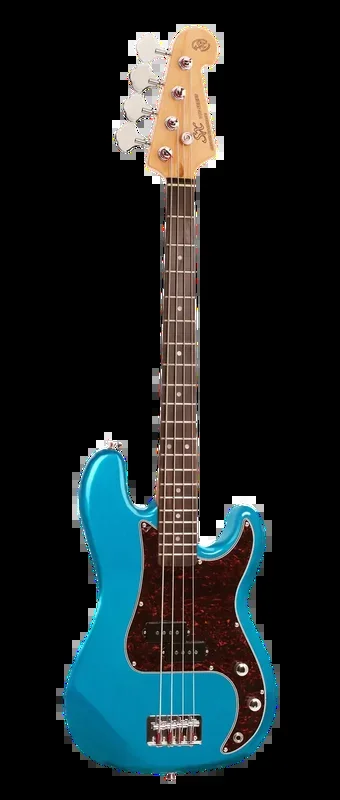 SX 3/4 Short Scale Vintage Bass Guitar – Lake Placid Blue