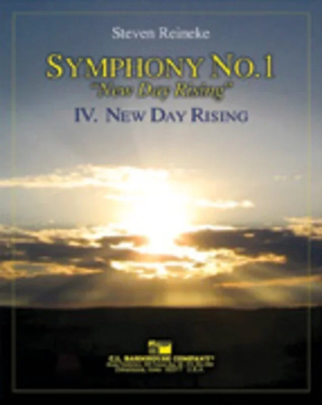Symphony No 1 4Th Mvt New Day Rising Concert Band Score/Parts