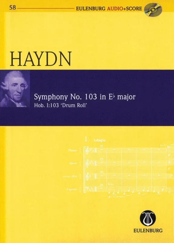 Symphony No 103 E Flat Drum Roll Book/CD Book
