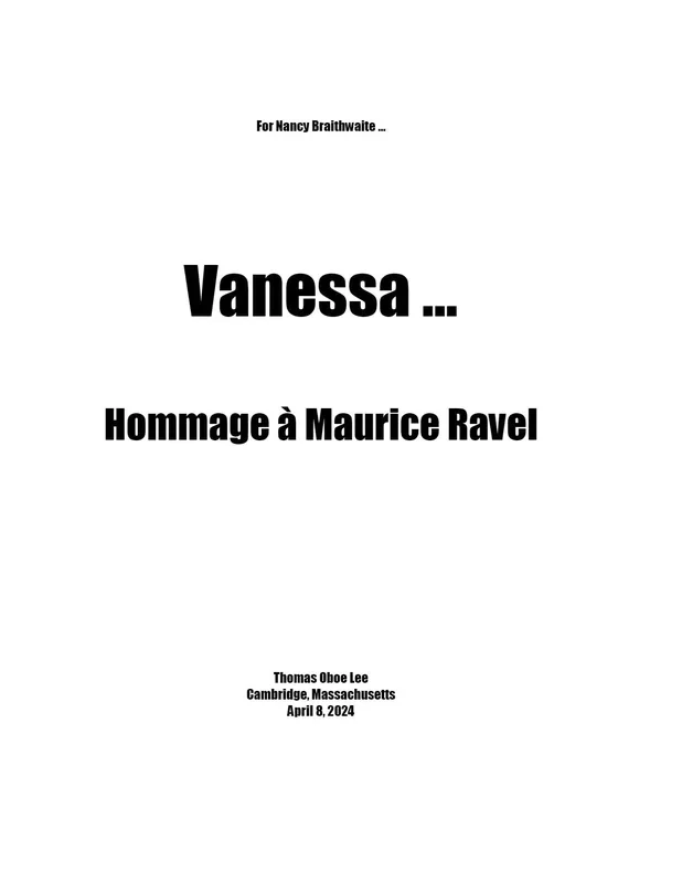 T.O. Lee: Vanessa