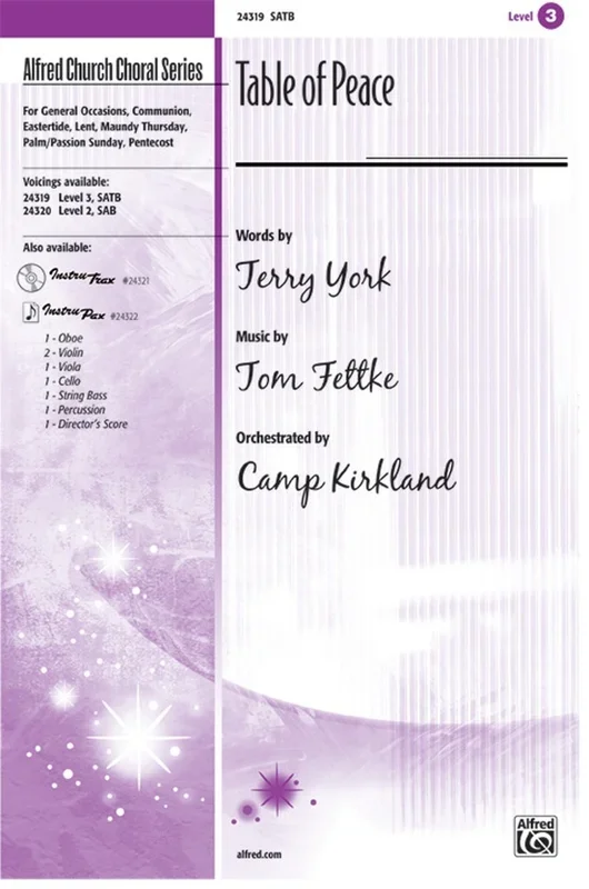 Table Of Peace SATB Arr Kirkland