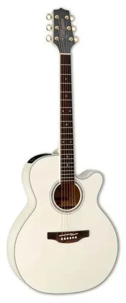 Takamine TAKGN37CEPWGB NEX Cutaway A/E Guitar (Pearl White) with Solid Spruce Top and Gig Bag