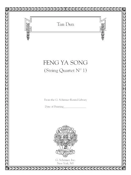 Tan: Feng Ya Song