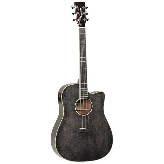 Tanglewood TW5BS Winterleaf Dreadnought Cutaway Guitar Black Shadow Finish