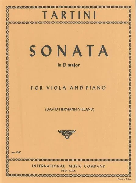 Tartini: Viola Sonata in D Major