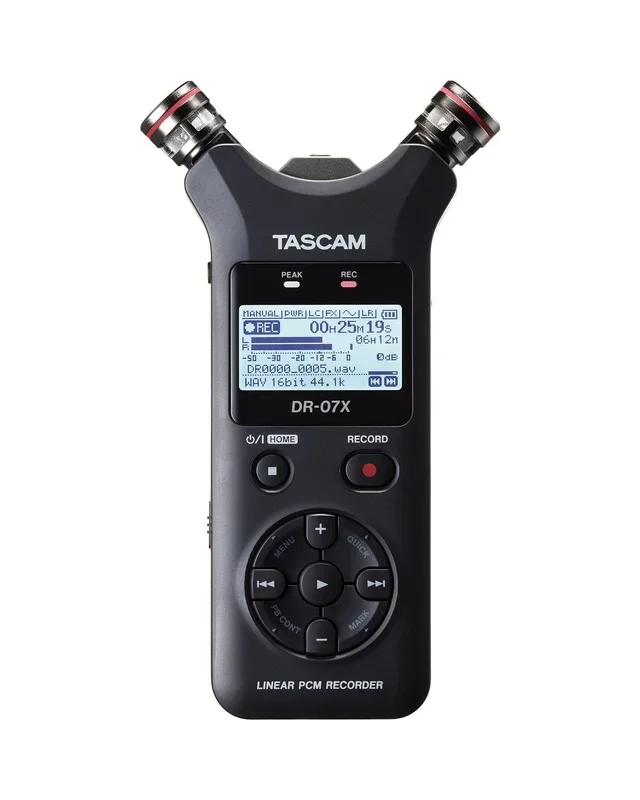 Tascam DR-07X Stereo Handheld Digital Audio Recorder & USB Audio Interface