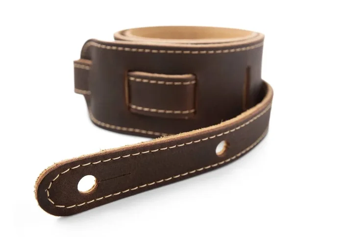 Taylor 2.5″ Leather Guitar Strap – Suede Back Chocolate Brown