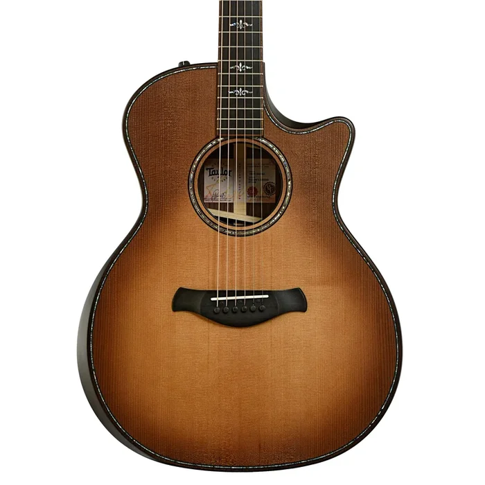 Taylor Builder’s Edition 914ce Acoustic Guitar & Case, Wild Honey Burst Finish