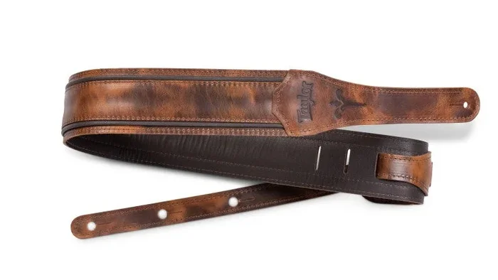 Taylor Fountain Strap, Leather, 2.5″, Weathered Brn