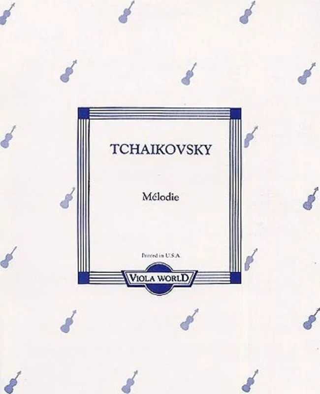 Tchaikovsky – Melodie Viola/ Piano (Softcover Book)