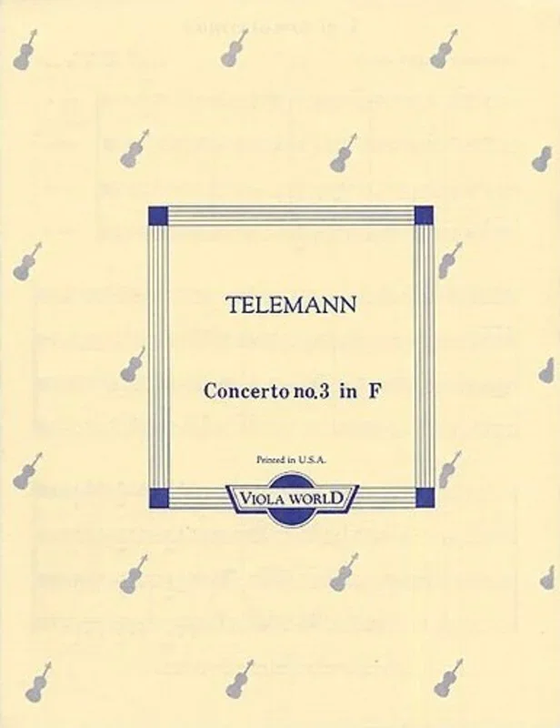 Telemann – Concerto No 3 For 4 Violas Score/Parts (Softcover Book)