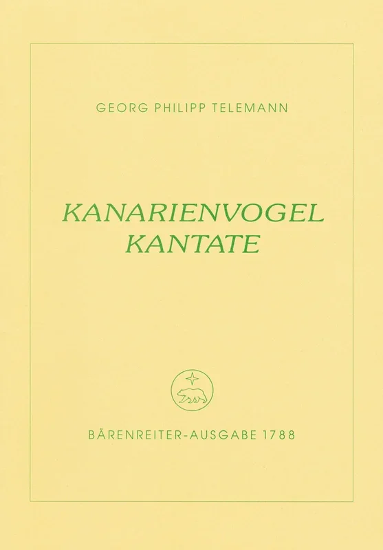Telemann: Kanarienvogel Kantate Score & Parts