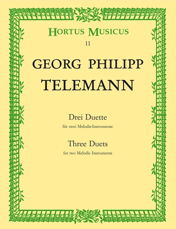 Telemann: Three Duets for 2 Melodic Instruments