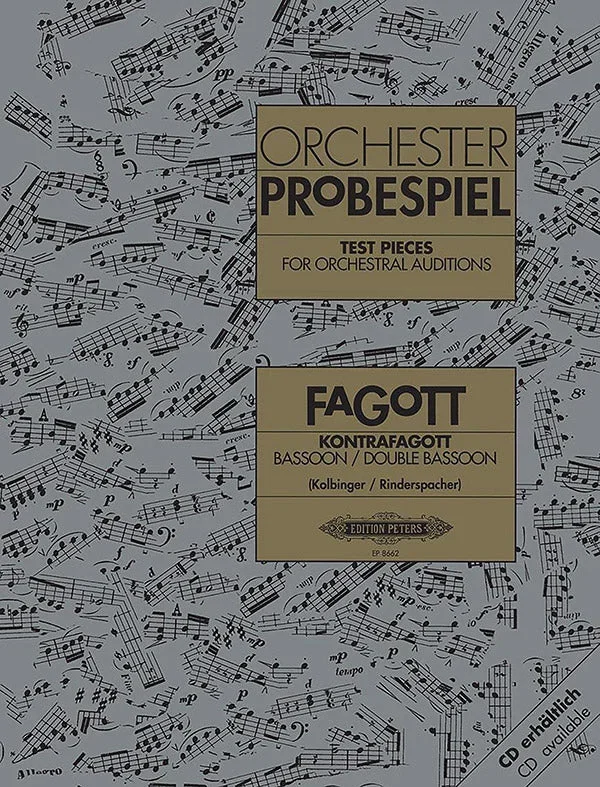 Test Pieces for Orchestral Auditions – Bassoon / Contrabassoon