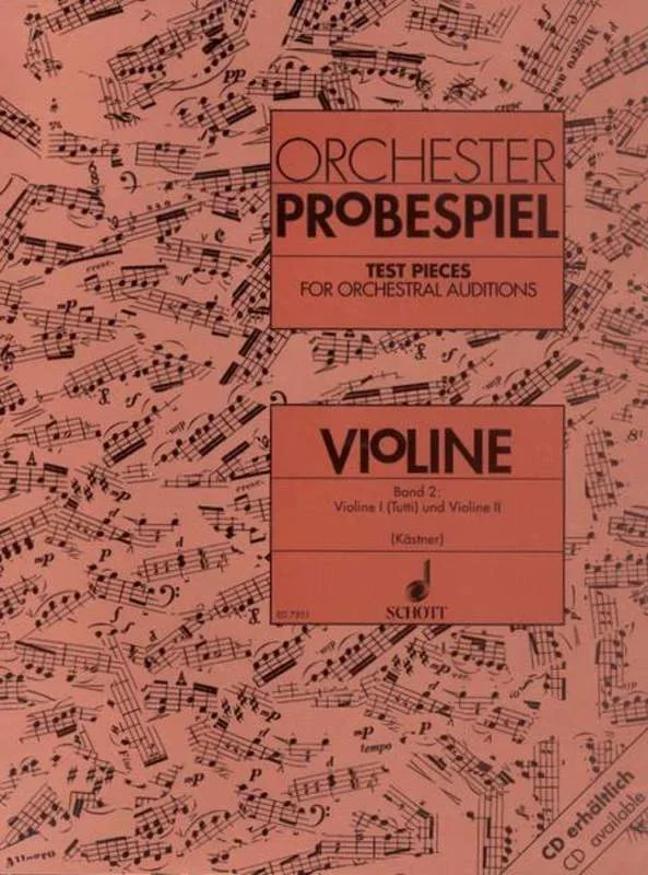 Test Pieces For Orchestral Auditions Violin Vol 2 (Softcover Book)