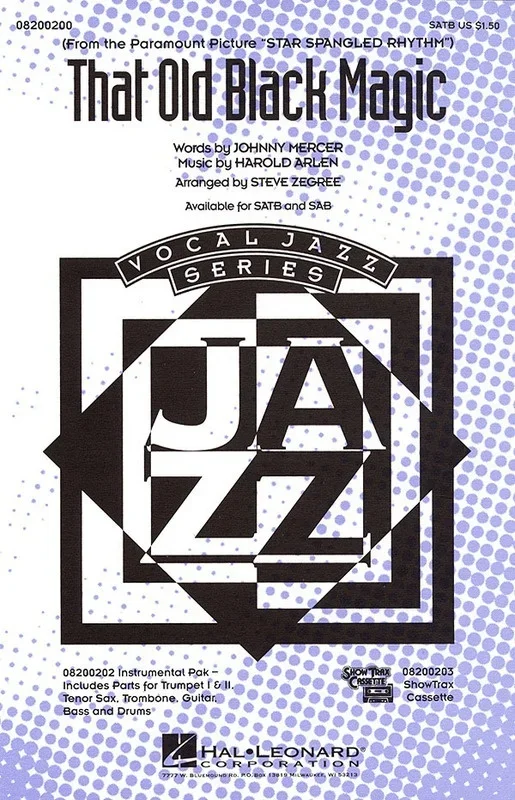 That Old Black Magic SATB Arr Zegree (Octavo)