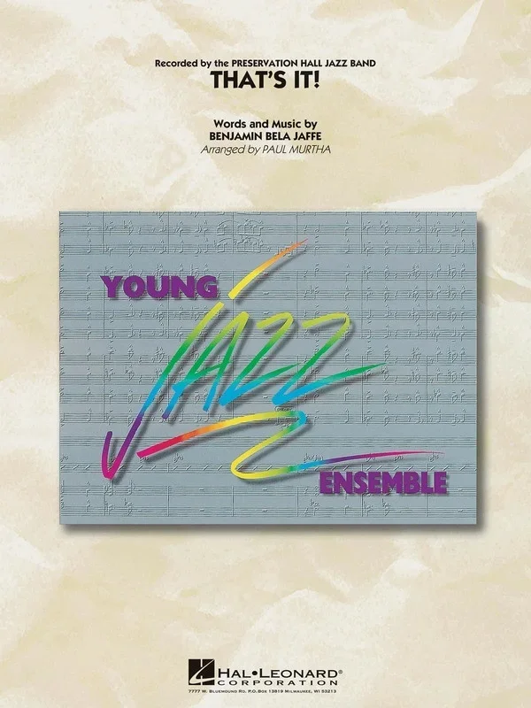 Thats It! Junior Ensemble 3 Score/Parts