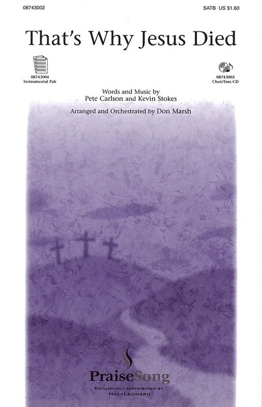 Thats Why Jesus Died Ipak (Music Score/Parts)