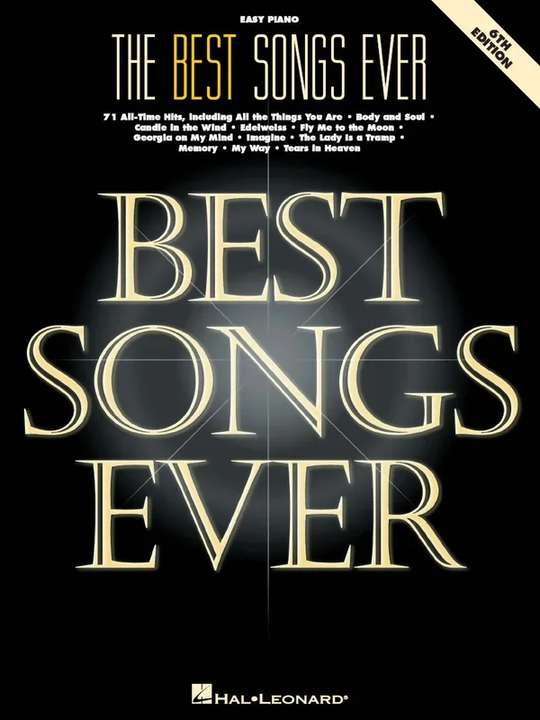 The Best Songs Ever – 6th Edition for Easy Piano