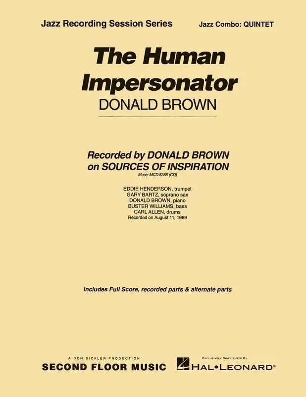 The Human Impersonator 2 Horns Plus Rhythm Gr 4-5 (Music Score/Parts)