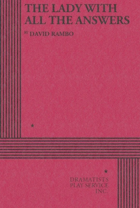 The Lady With All The Answers (Play) Book