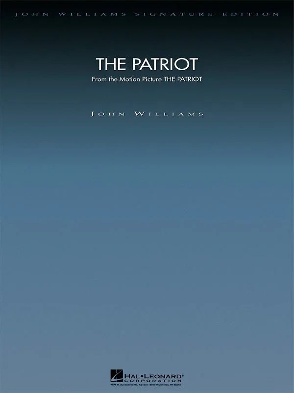 The Patriot Deluxe Score Williams Signature Ed (Music Score)