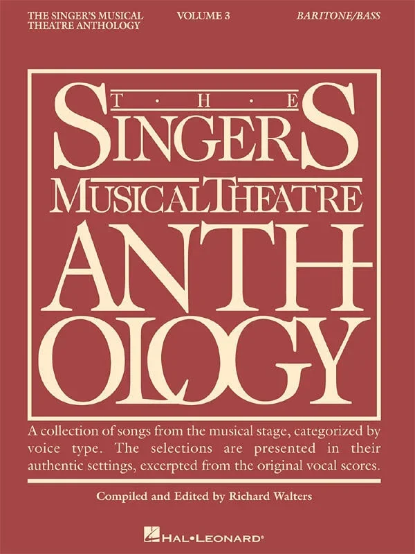 The Singer’s Musical Theatre Anthology Vol.3 – Baritone/ Bass