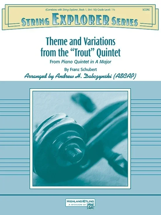 Theme And Variations From Trout Quintet String Orchestra Gr 1.5