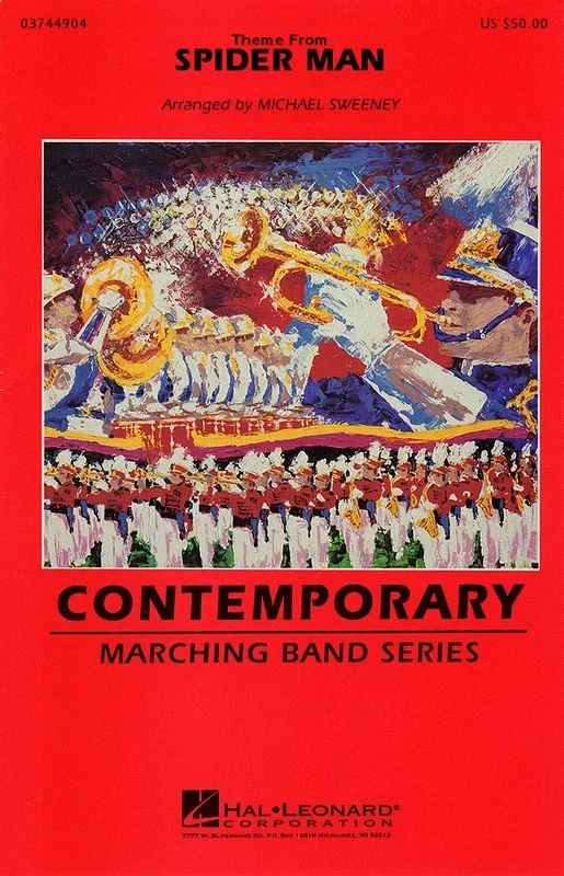 Theme From Spider Man Marching Band 3 Score/Parts (Pod) (Music Score/Parts)