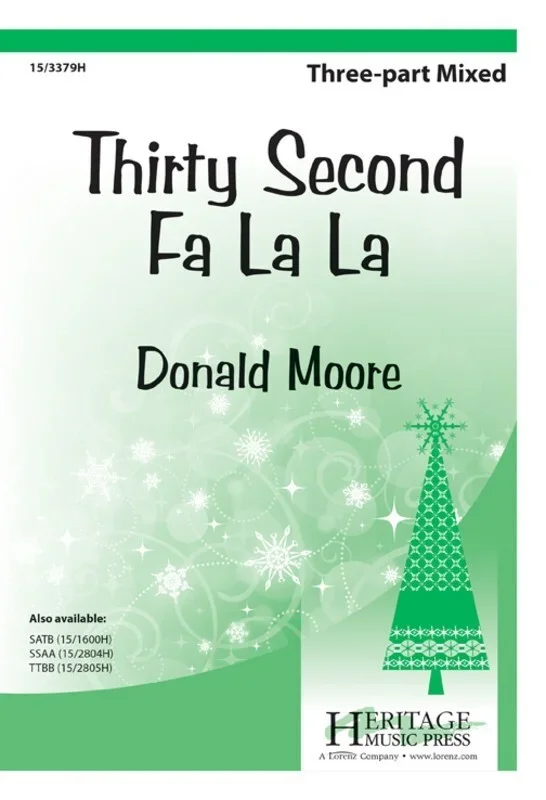 Thirty Second Fa La La 3 Part Mixed A Cappella (Octavo)