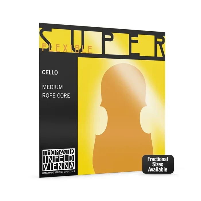Thomastik Superflexible Cello G String .28 – Steel Rope Core, Medium Gauge
