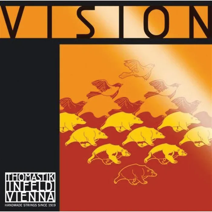 Thomastik Vision Violin String Set 1/16 Size, Synthetic Core, Medium Gauge