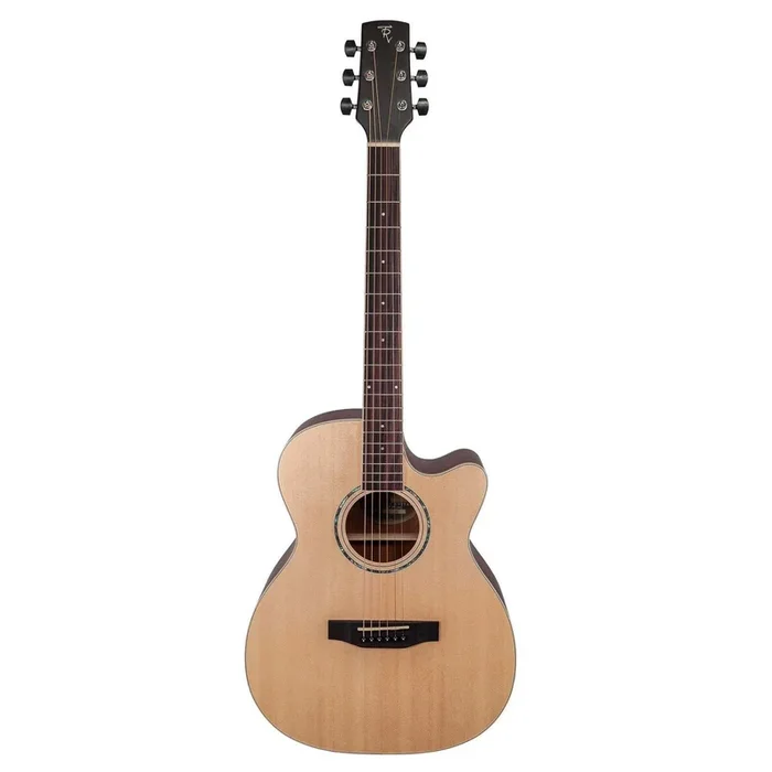 Timberidge ‘1 Series’ Spruce Solid Top Acoustic-Electric Small Body Cutaway Guitar (Natural Satin) *Includes Brad Clark ‘Supernatural’ Pickup