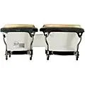 Toca Custom Deluxe Fiberglass Bongos Margarita Blanca With Black Mirror Chrome Hardware Standard