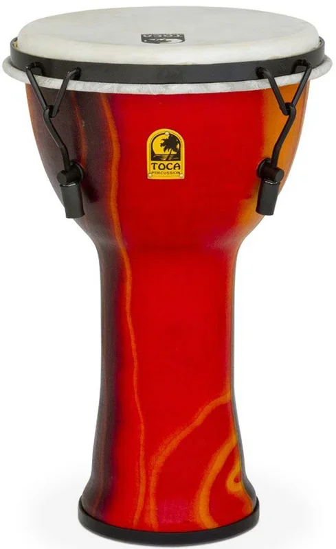 Toca Freestyle 2 Series Mech Tuned Djembe 9″ in Fiesta