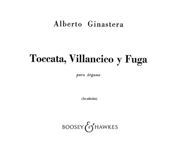Toccata Vill Fuga Org