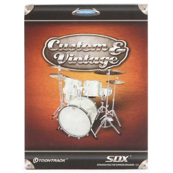 Toontrack Custom & Vintage SDX – Superior Drummer Sound Expansion (Software Serial Number)